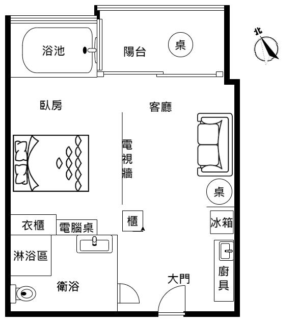 1796綠意盎然山景溫泉套房