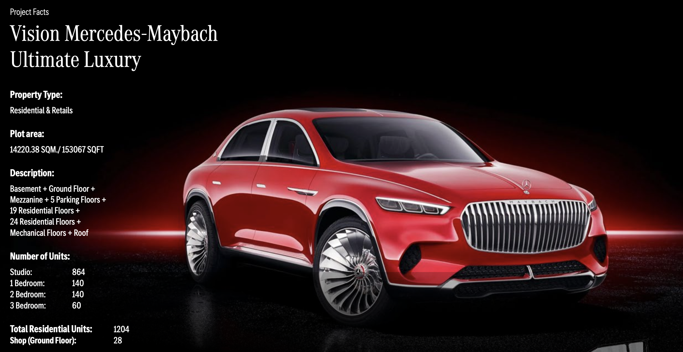【 Binghatti｜Mercedes-Benz Places (8/9 Mercedes-Benz AMG Vision) 】