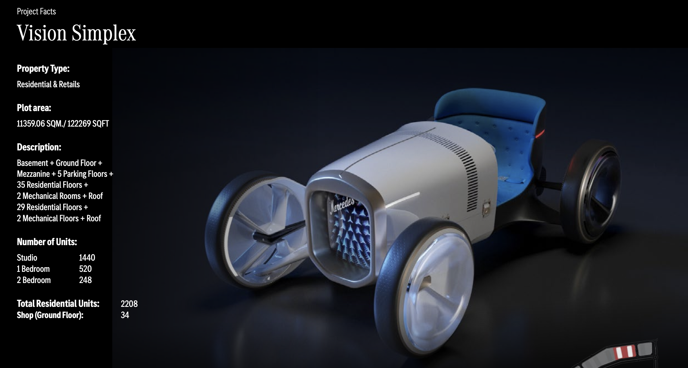 【 Binghatti｜Mercedes-Benz Places (8/9 Mercedes-Benz AMG Vision) 】
