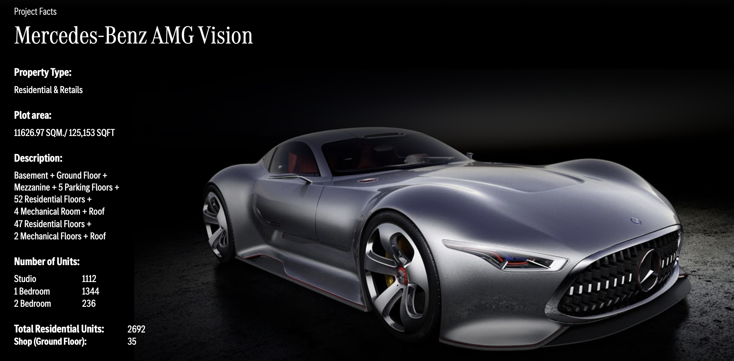 【 Binghatti｜Mercedes-Benz Places (8/9 Mercedes-Benz AMG Vision) 】